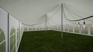 40' x 60' Pole Tent Lighting