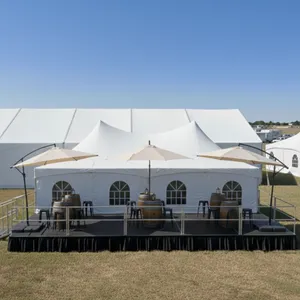 VIP Barrel Patio Lounge Add-On (Umbrellas + Barrels & Seating)