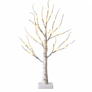 Lighted Birch Tree Centrepiece