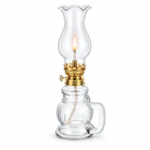 Vintage Glass Oil Lantern