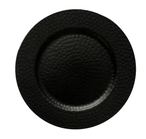 Black Hammered Charger Plate