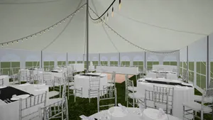 40' x 40' Pole Tent Lighting