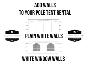 Pole Tent Walls (20ft each)