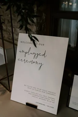 Unplugged Ceremony Sign (Custom Text)