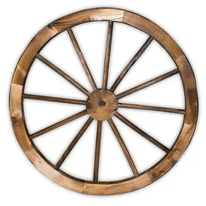 Wagon Wheel Wood Rental Prop (30