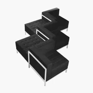 Black Modular Lounge Cluster (5pc)