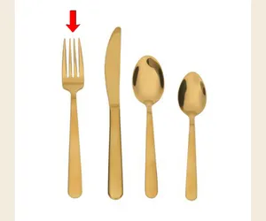 Gold Dinner Fork (stainless steel)
