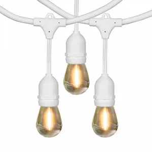 White 50FT Edison String Lights 