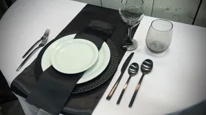 Black & White Table Setting