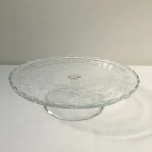 Glass Cake Platter 12” 