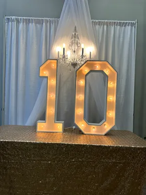 36” Marquee Number 10 (Ten) 