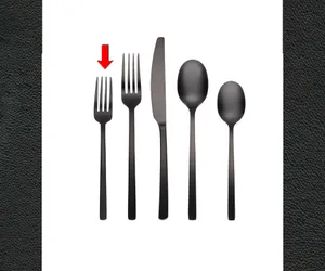 Black Appetizer Fork