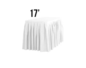 17' Table Skirt (Choose Your Color)