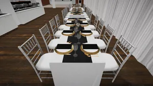 Rec Table (Black White & Gold Bundle 2)