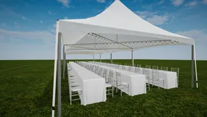 X Pattern Lights (20' x 60') Marquee Tent