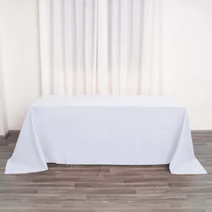 Tablecloth White Rectangular 6Feet