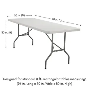 Rectangular 8 foot