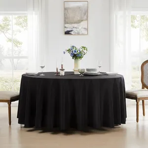 Tablecloth Black Round 6 feet