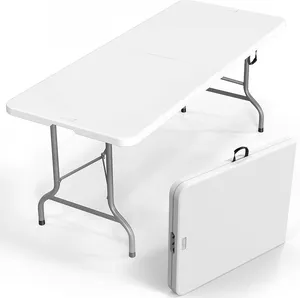Rectangular table 8ft foldable