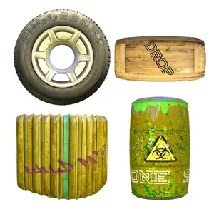 4 Inflatable Combat Battle Bunkers Battlezone