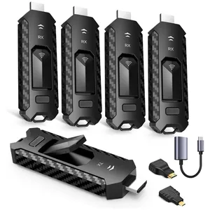 Wireless HDMI Transmitter & 4 Receivers - 5.8G/2.4G @60Hz 165FT