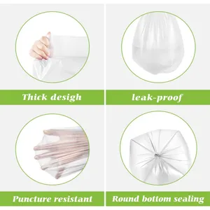 100 Clear 7-10 Gallon Trashbags 