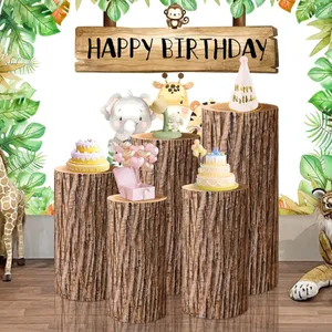 Add-on: Wood Spandex Pedestal Stand Covers
