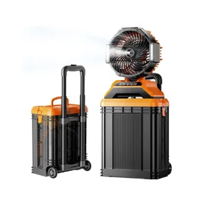 Rechargable Portable Misting Fan - 15L Bucket - 62H Max Runtime