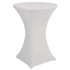 White Highboy Spandex Linen Cover - 42