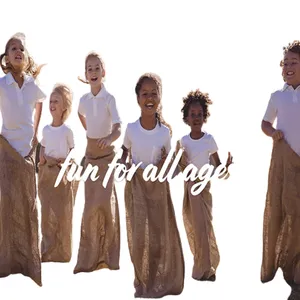 Giant Burlap Potato Sack Race Bags (12) - 23x40