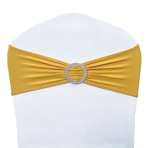 Spandex Chair Sashes - Gold