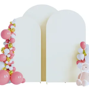 Ivory Arch Backdrop Covers - 3 Pieces