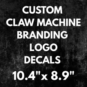 Custom Claw Machine Logo Decal Stickers ( Per Panel ) : 10.4