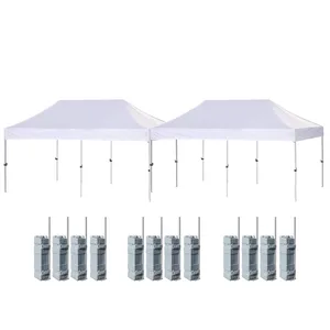 10ft x 40ft Commercial Pop-Up Canopy Tent - White