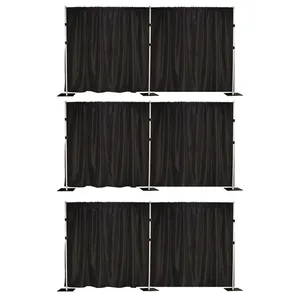 8ft x 60ft Black Pipe & Drape Stand