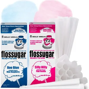 Add-ons: Choice of Blue Raspberry or Pink Vanilla Cotton Candy Floss 3.25lbs & 50 cones
