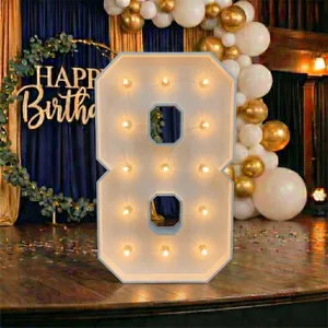 4ft Wood Marquee Number – 8