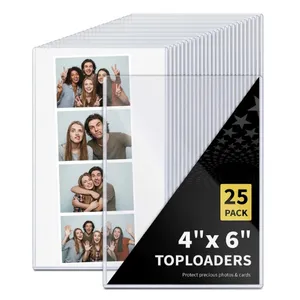 25 Toploader 4x6 Hard Plastic Photo Sleeves 