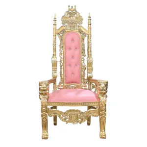 Rosé  & Gold Throne Chair