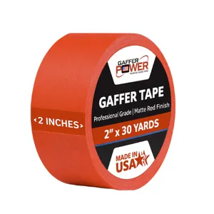 Gaffer Pro Power Red Gaffer Tape 2 Inch x 30 Yards for Red Carpet