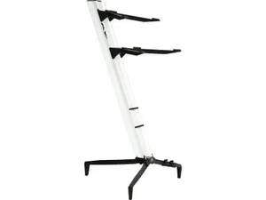 QUIKLOK By STAY SL913WH Tower Dual Tier Aluminium Keyboard Stand 