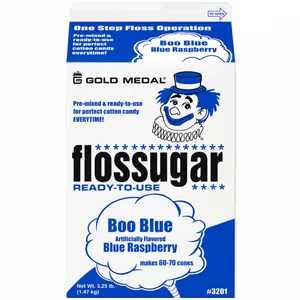 Cotton Candy Floss Carton - Blue Raspberry