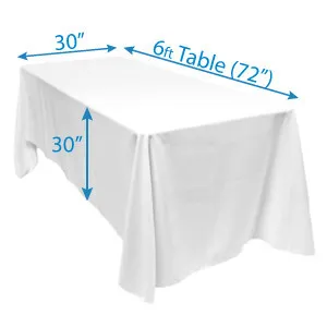 90x132 Table Cloth Full Drop