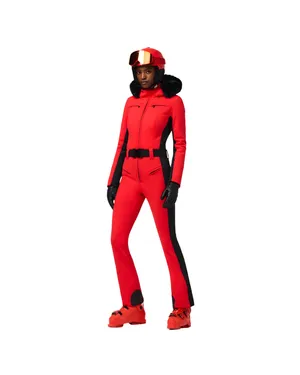 GOLDBERGH PARRY FAUX FUR SKI SUIT RED 