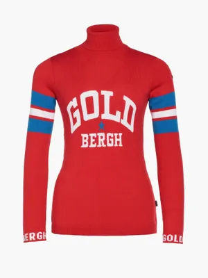 GOLDBERGH <br> Red Biscuit long sleev Knit Weater Size S <BR> RRP $490