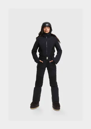 TJUS LORO PIANA <br> NAVI BLUE & BLACK SKI SUIT Size 38 <br> RRP $3500