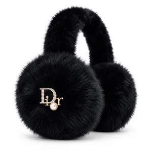 Dior Black Fur Earmuff