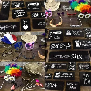 Props Pkg w/  Hats, Glasses Signs Etc to add on to Custom Frame
