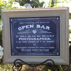 Sign  Open Bar