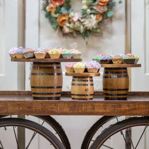 Cupcake Stand Whiskey Barrel Tower